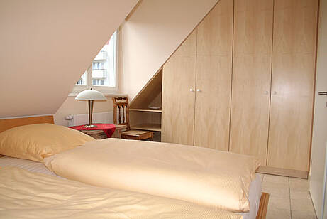 Schlafzimmer Ferienwohnung 10 Villa Wagenknecht