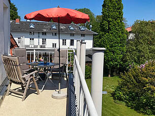 Balkon Ferienwohnung 25 Villa Seebach
