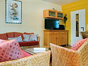 Wohnbereich Ferienwohnung 11 Villa Seebach