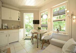 Pantryküche in der Ferienwohnung 03 im Landhaus Victoria