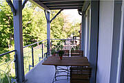 Balkon der Ferienwohnung 13 in der Villa Wagenknecht