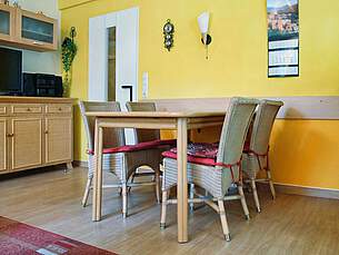 Essbereich Ferienwohnung 11 Villa Seebach