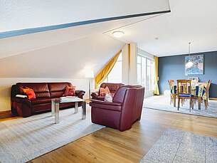 Wohnbereich Ferienwohnung 06 Villa Sonnengarten