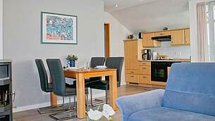 Wohnbereich Ferienwohnung 11 Villa Seegarten