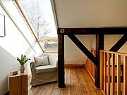 Ferienwohnung 11 'Turm' - gemütliche Leseecke im Obergeschoss