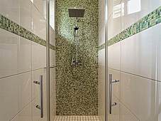 Badezimmer Ferienwohnung 02 Krabbe Strandvilla Muschel