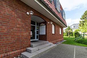 Eingangstür der Villa Sonnengarten in Boltenhagen