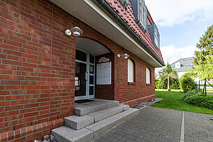 Eingangstür der Villa Sonnengarten in Boltenhagen