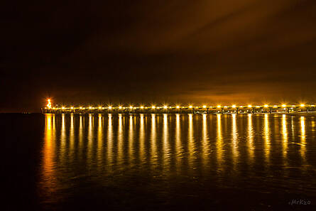 Seebrücke Boltenhagen bei Nacht