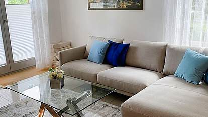 Wohnzimmer Ferienwohnung 01 Villa Seegarten