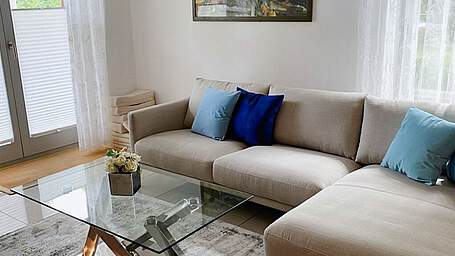 Wohnzimmer Ferienwohnung 01 Villa Seegarten