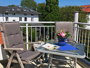 Balkon Ferienwohnung 25 Villa Seebach