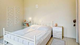 Schlafzimmer Ferienwohnung 03 Villa Seegarten
