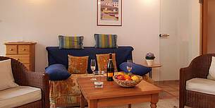 Wohnzimmer Ferienwohnung 10 Villa Seegarten