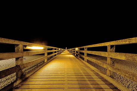 Seebrücke Boltenhagen bei Nacht