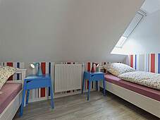 Schlafzimmer Ferienwohnung 03 Schildkröte Strandvilla Muschel