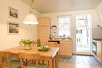 Küche der Ferienwohnung 01 im Landhaus Victoria