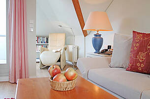 Sessel in der Ferienwohnung 09 in der Villa Seegarten