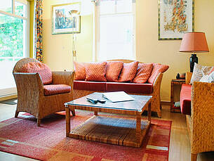 Wohnzimmer Ferienwohnung 11 Villa Seebach