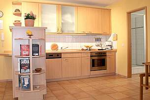 Küche der Ferienwohnung 05 in der Villa Sonnengarten