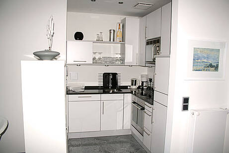 Küche Ferienwohnung 08 Villa Wagenknecht Küche der Ferienwohnung 08 in der Villa Wagenknecht