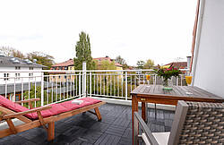 Balkon der Ferienwohnung 26 Villa Seebach 