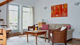 Wohnzimmer Ferienwohnung 10 Villa Seegarten