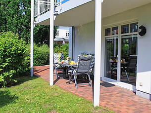 Terrasse Ferienwohnung 09 Villa Seebach