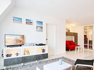 Wohnbereich Ferienwohnung 23 Villa Seebach