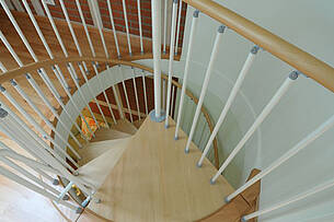 Treppe in der Ferienwohnung 07 im Landhaus Victoria
