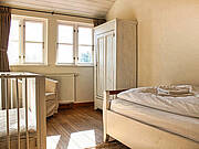 Ferienwohnung 01 'Hof Rosenberg' - Erster Schlafbereich mit einem Einzelbett