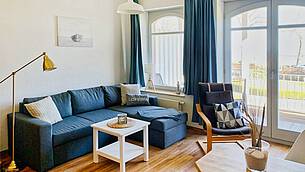 Wohnzimmer Ferienwohnung 02 Villa Seegarten