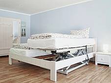 Schlafzimmer Ferienwohnung 01 Delfin Strandvilla Muschel