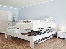 Schlafzimmer Ferienwohnung 01 Delfin Strandvilla Muschel