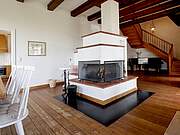 Ferienwohnung 08 'Möres Hörn' - Kamin im Wohnbereich