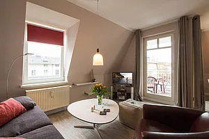 Geschmackvoll eingerichtete Ferienwohnung als Symbol für Qualität und Vermietung