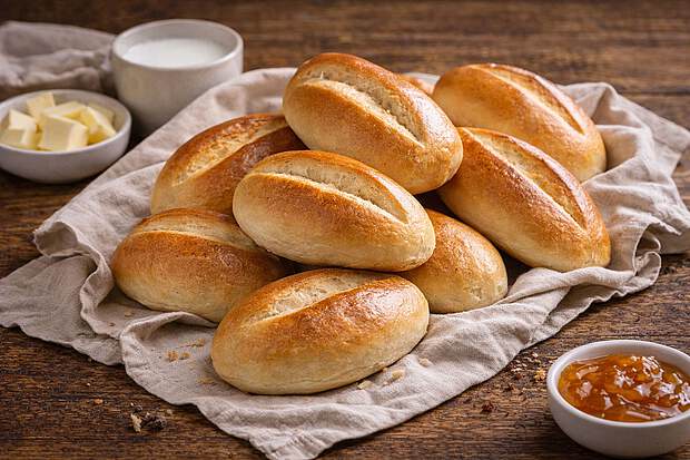 Super leckere Milchbrötchen