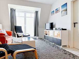 Wohnzimmer Ferienwohnung 23 Villa Seebach