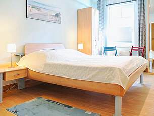 Schlafzimmer Ferienwohnung 11 Villa Seebach