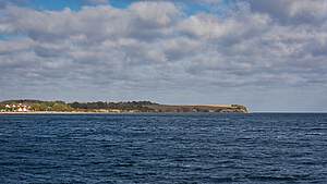 Ruhige Ostsee bei Boltenhagen mit Strand und Seebrücke an der mecklenburgischen Ostseeküste