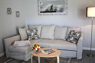 Wohnzimmer der Ferienwohnung 03 in der Villa Sonnengarten