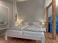 Schlafzimmer Ferienwohnung 02 Krabbe Strandvilla Muschel