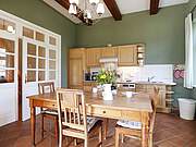 Ferienwohnung 06 'Heidenholz' - Blick auf den Esstisch