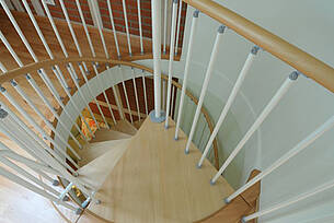 Treppe in der Ferienwohnung 07 im Landhaus Victoria