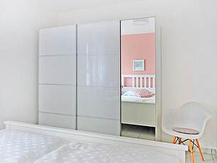 Schlafzimmer Ferienwohnung 09 Villa Seebach