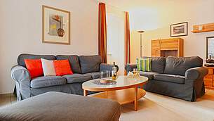 Wohnzimmer Ferienwohnung 05 Villa Seegarten