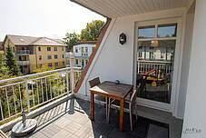 Balkon der Ferienwohnung 26 Villa Seebach 
