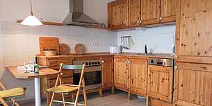 Küche Ferienwohnung 02 Villa Seegarten