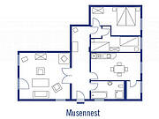 Ferienwohnung 09 'Musennest' - Grundriss