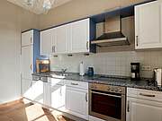 Ferienwohnung 02 'Poggensoll' - Blick auf die Küchenzeile